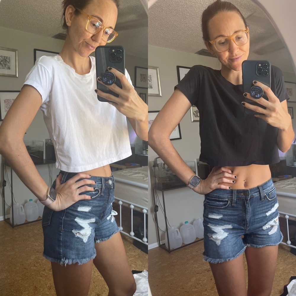 Bundle of lululemon crop t-shirts